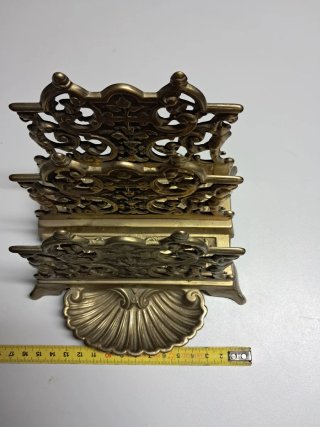 Antiguo porta sobres latón