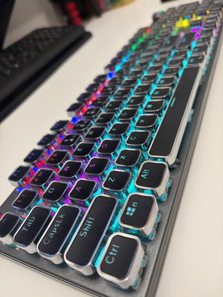 Teclado Aula RGB Gaming Retroiluminado