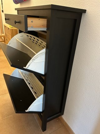 Zapatero IKEA HEMNES Negro
