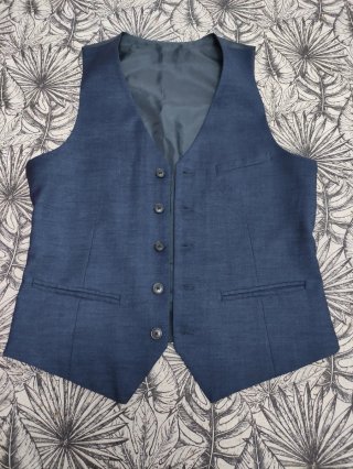 Chaleco de vestir azul