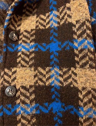 Cappotto Etro Lana Mista Fantasia Scozzese Blu