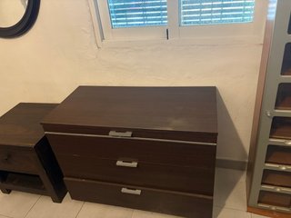 Cómoda y 2 Mesitas de Noche Madera