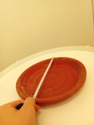 Plato de barro para maceta