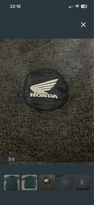 Jersey Honda Técnico Cremallera y Bolsillo