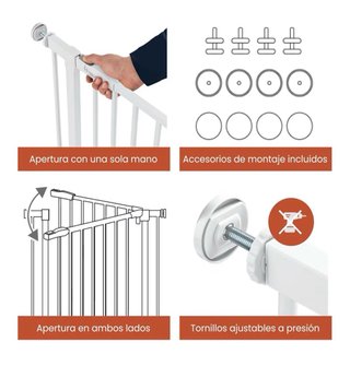 Barrera seguridad Hauck infantil para escaleras