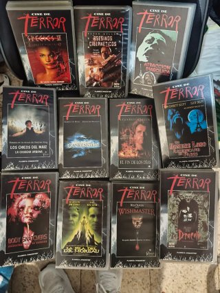 11 Películas VHS de Terror en Español