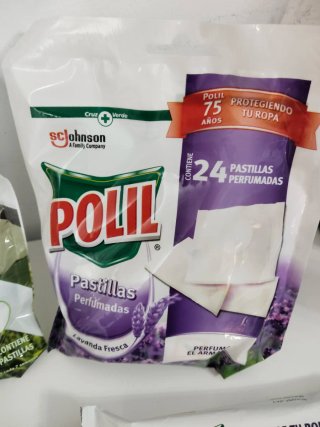 Polil Antipolillas Pastillas y Ganchos