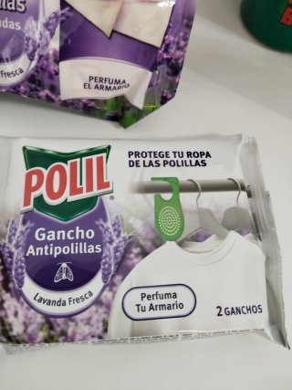 Polil Antipolillas Pastillas y Ganchos