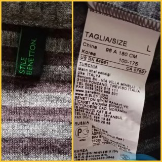 Gilet Benetton Uomo Grigio Taglia L