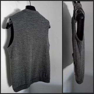 Gilet Benetton Uomo Grigio Taglia L