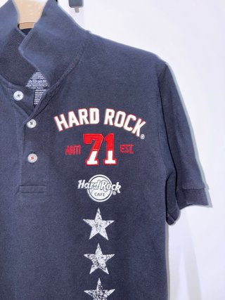 Polo Hard Rock Cafe nera Mallorca M