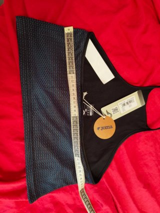 Top deportivo Joma halter negro y azul