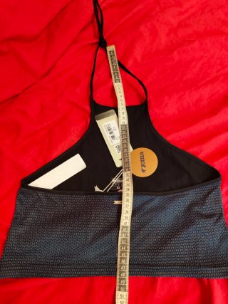 Top deportivo Joma halter negro y azul