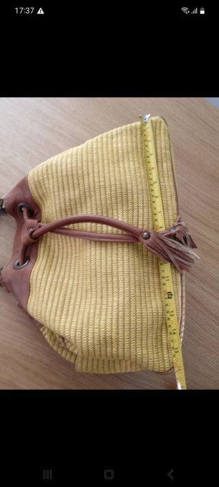 Bolso Massimo Dutti Paja y Piel