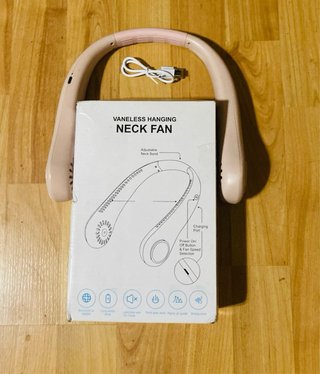 Ventilatore da collo rosa
