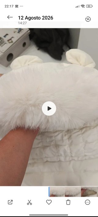 Saco para carrito de bebé blanco