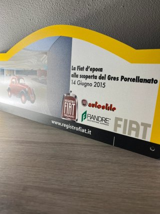 Targhetta Evento Auto Storiche Fiat