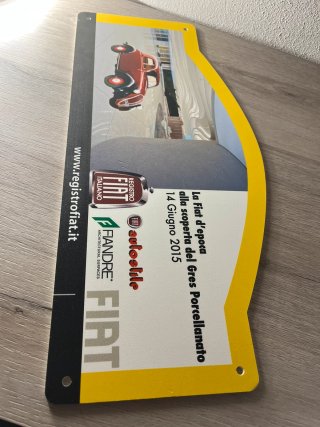 Targhetta Evento Auto Storiche Fiat