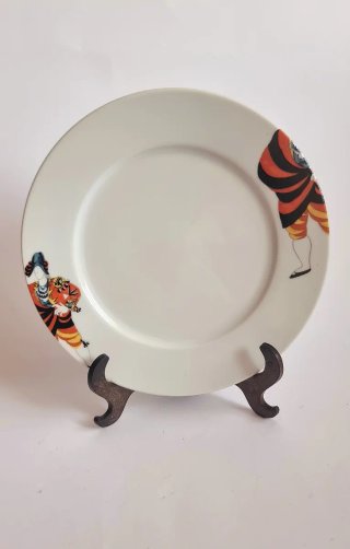 Pareja de platos Porcelana Bohemia Picasso