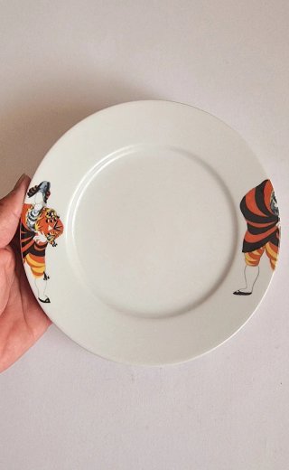 Pareja de platos Porcelana Bohemia Picasso