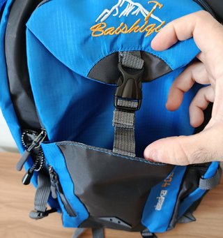 Mochila Azul 40L Impermeable - Nueva
