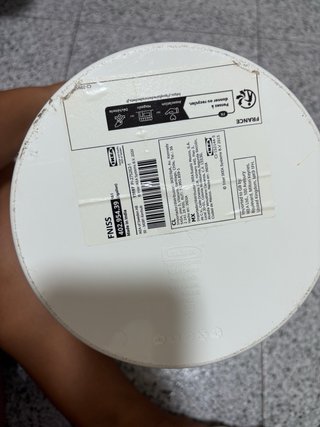 Cubo basura Ikea blanco plástico