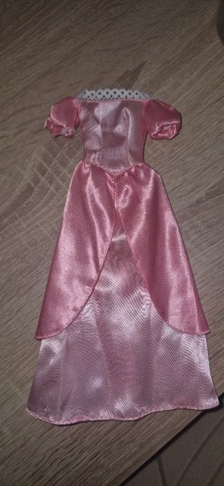 Vestido rosa estilo Ariel para muñeca