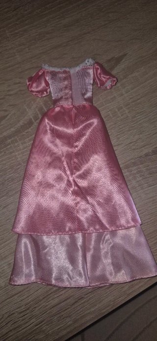 Vestido rosa estilo Ariel para muñeca