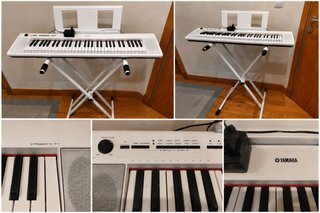 Piano digital Yamaha Piaggero NP-12 blanco + sopor