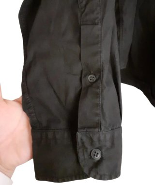 Camisa Guess Negra Logo Bordado.