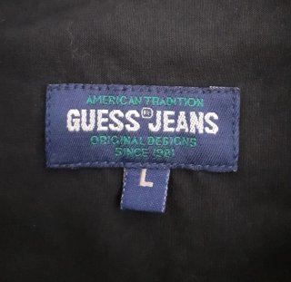 Camisa Guess Negra Logo Bordado.