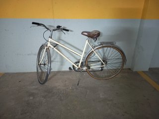 Bicicleta Clásica Color Crema