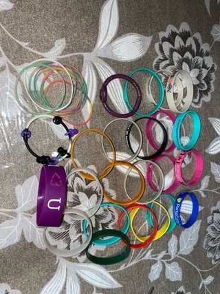 30 Braccialetti in Silicone Multicolore
