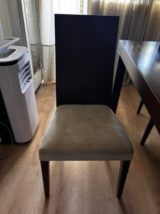 Sillas de comedor tapizadas (4 unidades) (10€ c/u)
