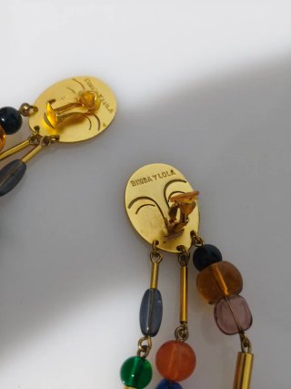 Pendientes largos Face Art - BIMBA Y LOLA