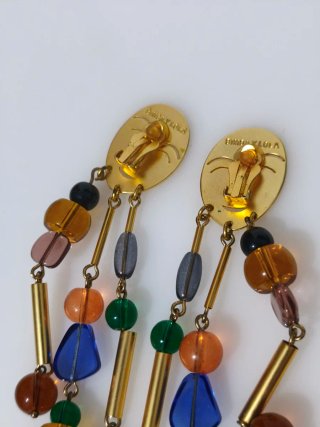 Pendientes largos Face Art - BIMBA Y LOLA