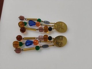 Pendientes largos Face Art - BIMBA Y LOLA