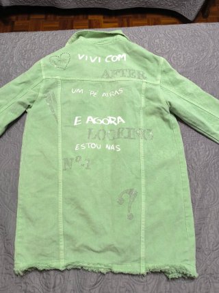 Cazadora - chaqueta vaquera Only verde Talla S