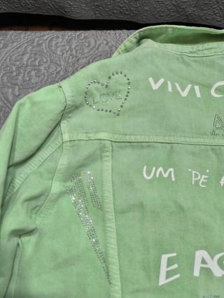Cazadora - chaqueta vaquera Only verde Talla S