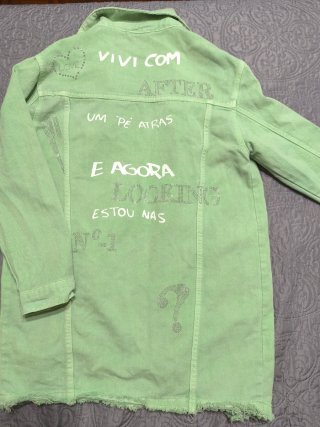 Cazadora - chaqueta vaquera Only verde Talla S