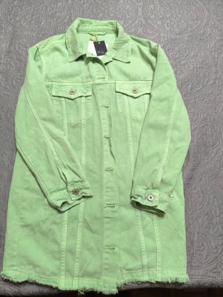 Cazadora - chaqueta vaquera Only verde Talla S
