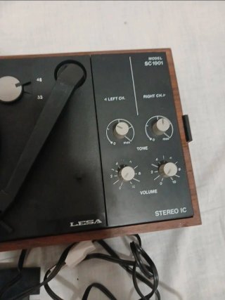 Tocadiscos Vintage LESA SC 1901 Stereo IC