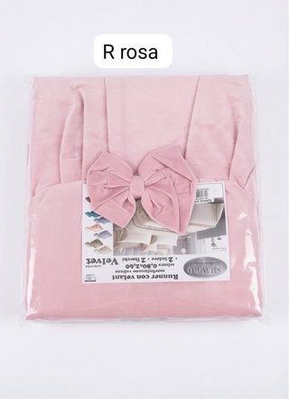 Runner velluto shabby con 2 federe