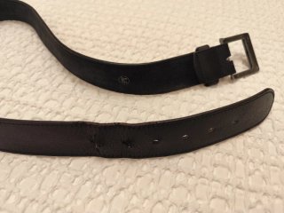 Cinturón Quiksilver talla M Negro Hebilla Metálica