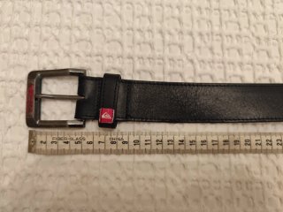 Cinturón Quiksilver talla M Negro Hebilla Metálica