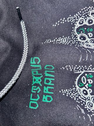 Felpa Octopus Brand con cappuccio e stampa bandana