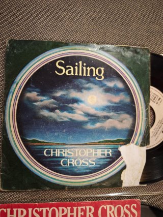 Christopher Cross: lote 4 vinilos single 7" 45 rpm