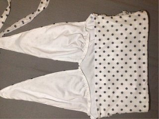 Top blanco polka dots