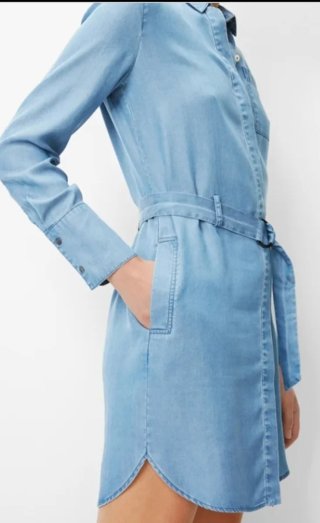 Vestido camisero Marc O'Polo azul
