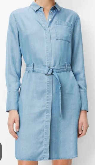 Vestido camisero Marc O'Polo azul